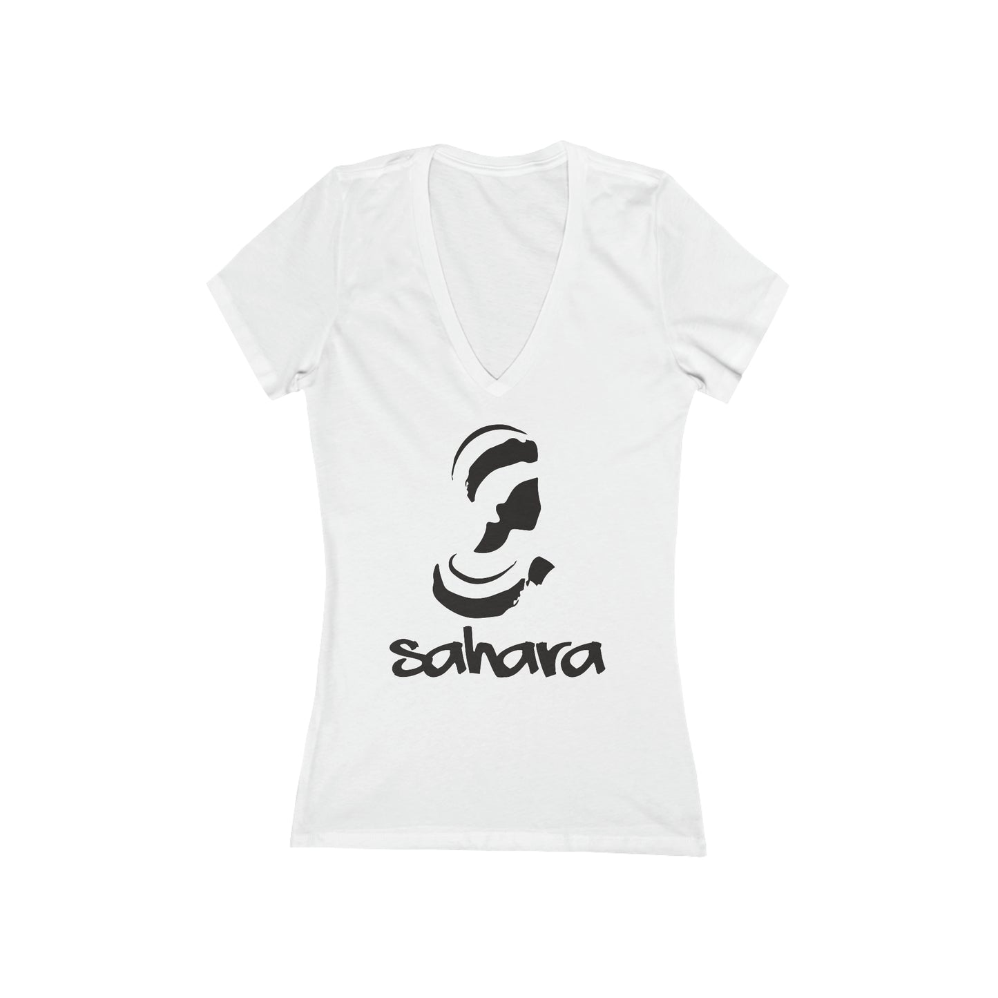 Women's Jersey Short Sleeve Deep V-Neck Tee