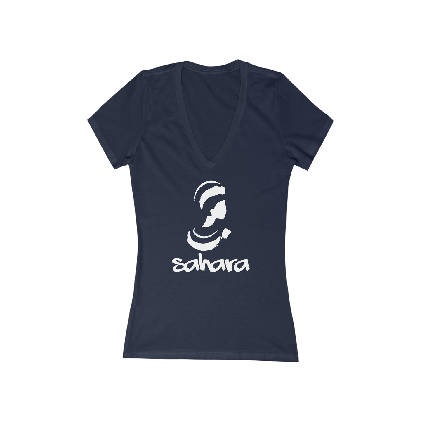 Women's Jersey Short Sleeve Deep V-Neck Tee